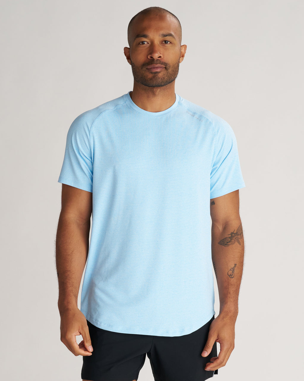 Aion-Lite™ Tee "Three Nails" - Sky Blue Marl