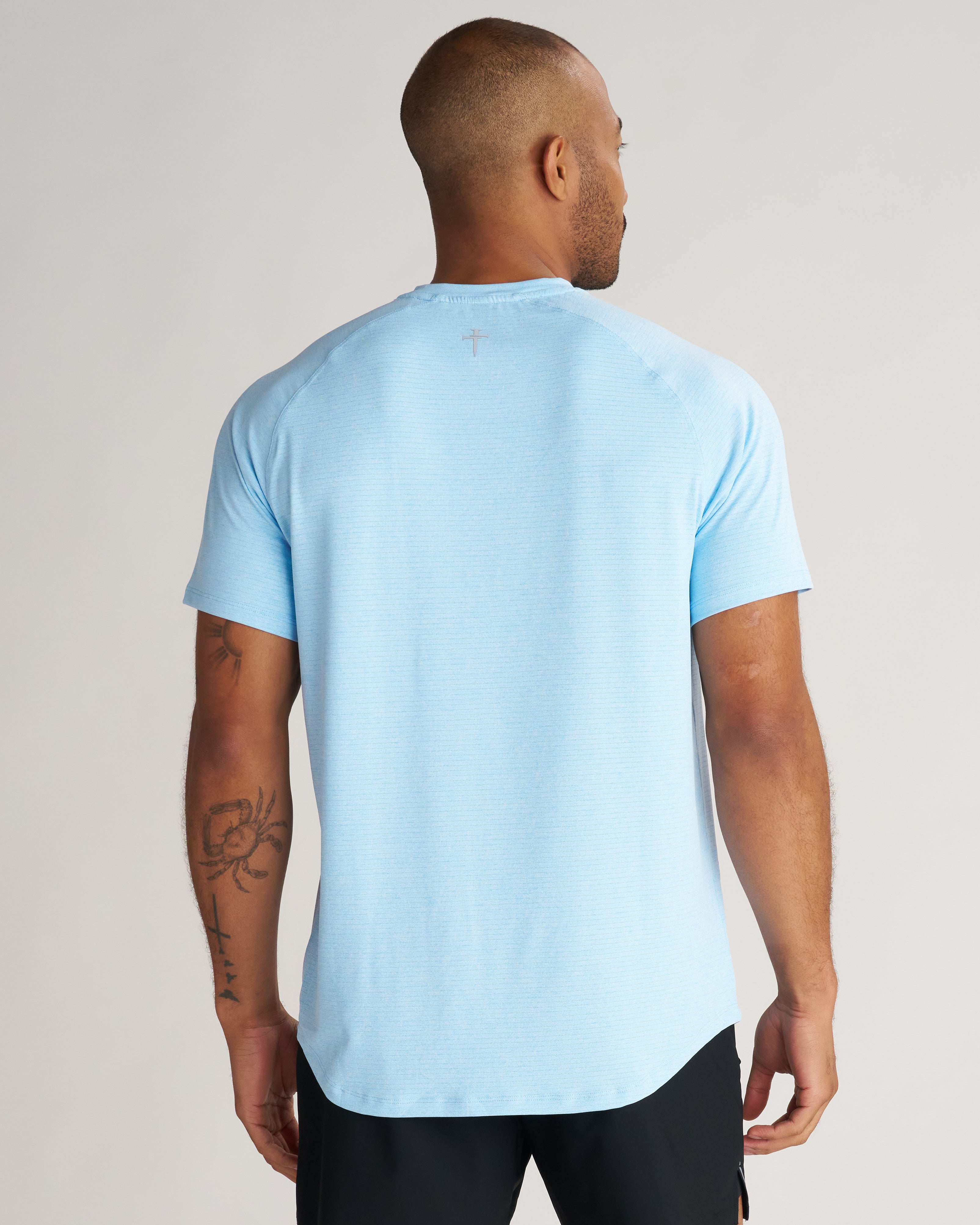 Aion-Lite™ Tee "Three Nails" - Sky Blue Marl