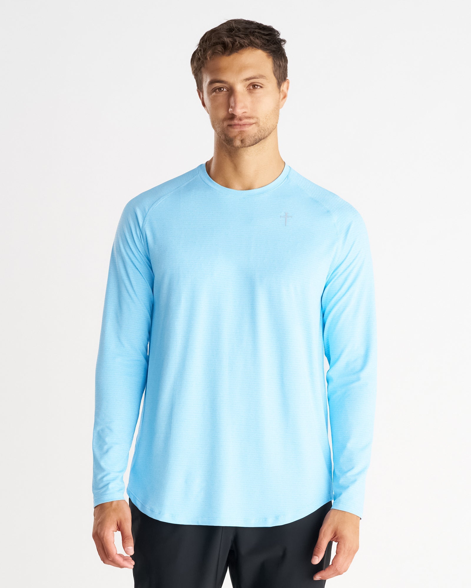 Aion-Lite™ Long Sleeve "Cross" - Sky Blue Marl