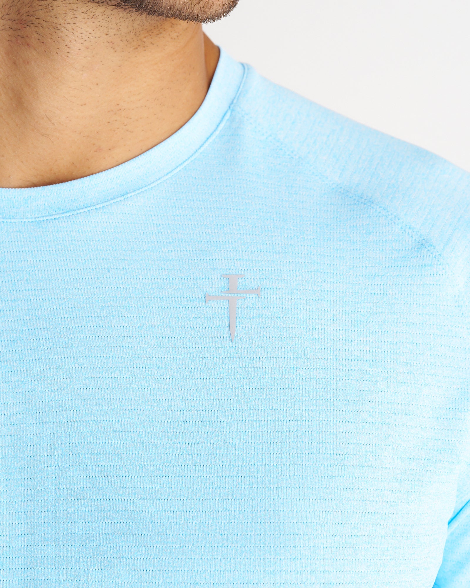 Aion-Lite™ Long Sleeve "Cross" - Sky Blue Marl