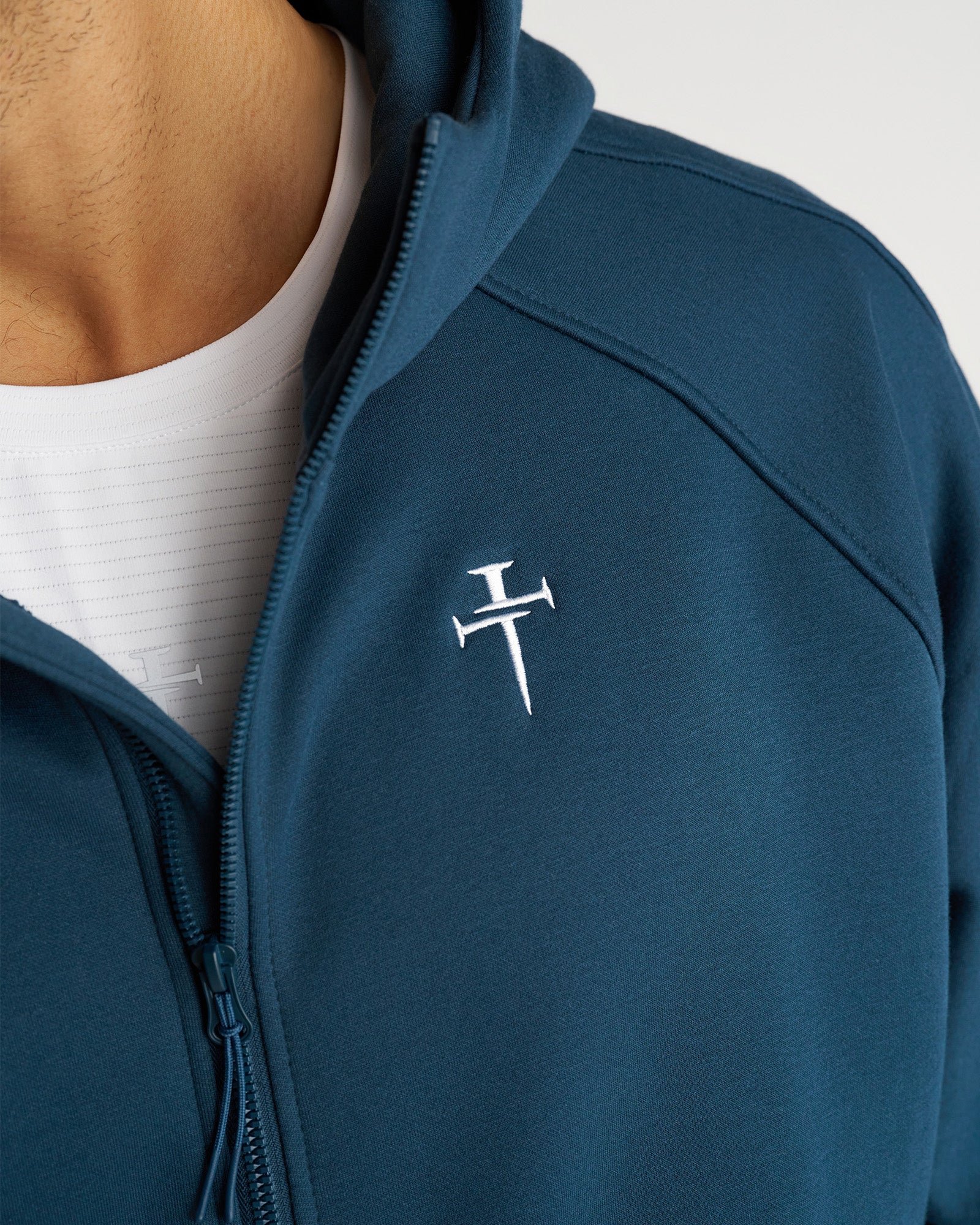 Signature Fleece Full Zip Hoodie - Midnight Navy