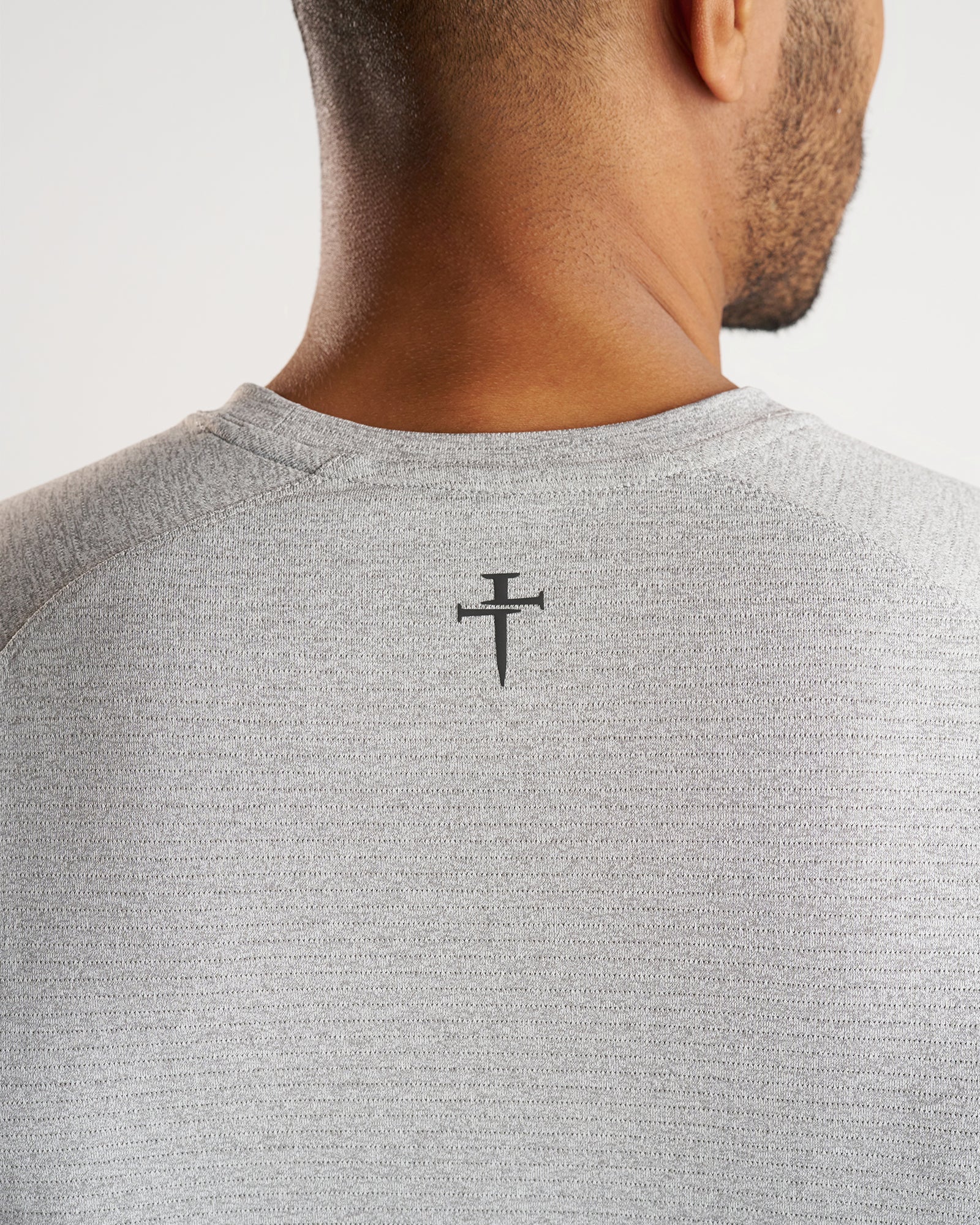 Aion-Lite™ Tee "Three Nails" - Grey Marl