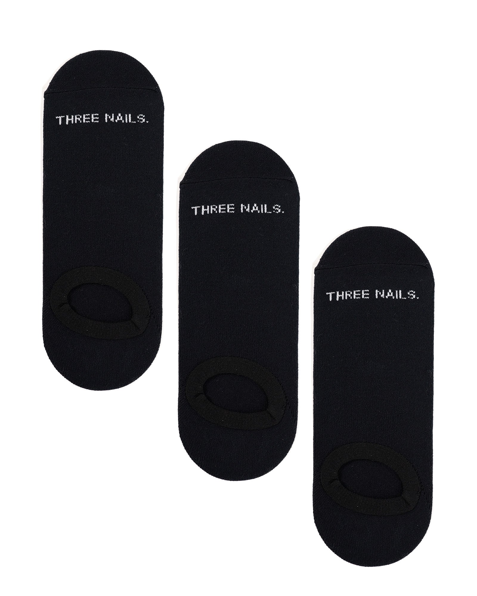 Essential No-Show Socks (3 Pack) - Black